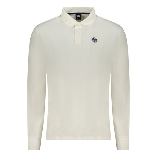 Heren North Sails Sweatshirt met lange mouwen, polo, wit