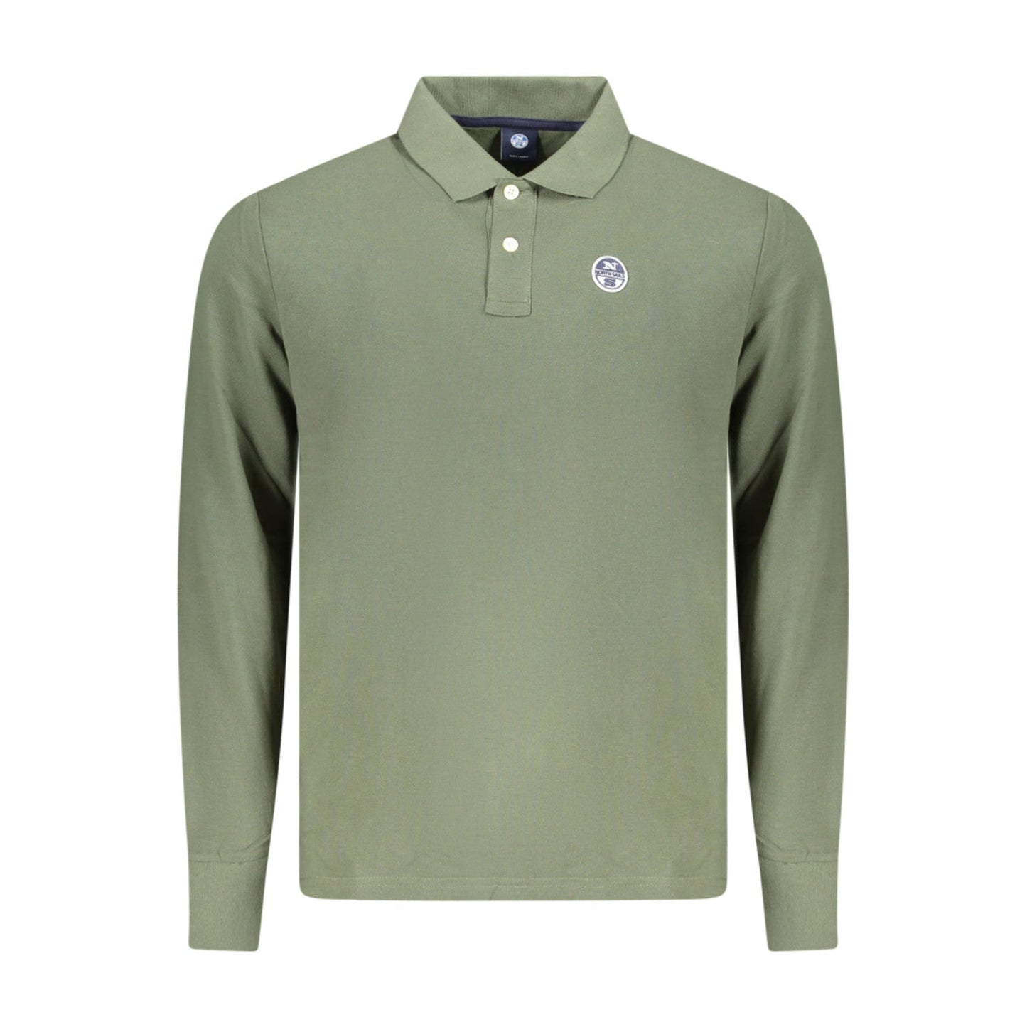 Heren North Sails Sweatshirt met lange mouwen, polo, groen