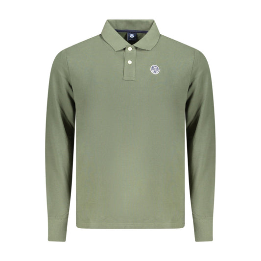 Heren North Sails Sweatshirt met lange mouwen, polo, groen