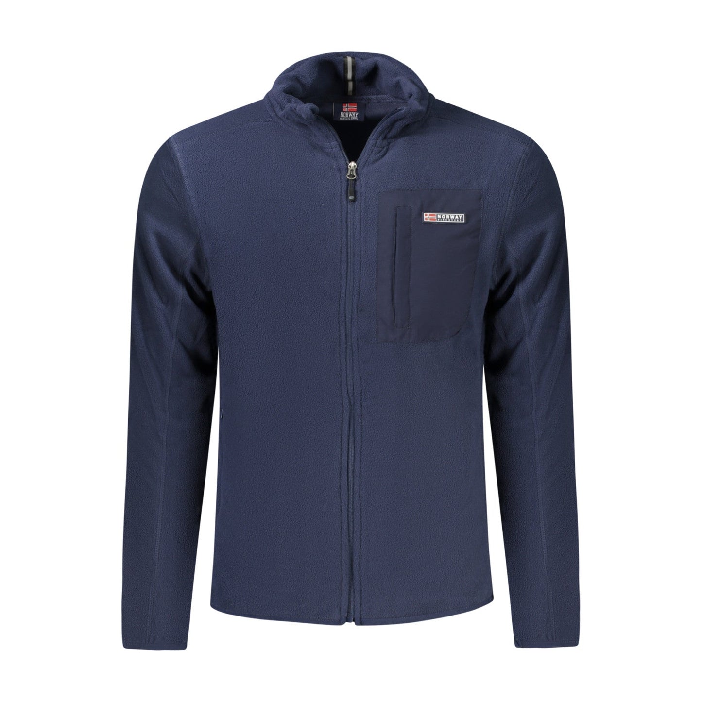 Heren Sweatshirt Noorwegen Zip Blauw