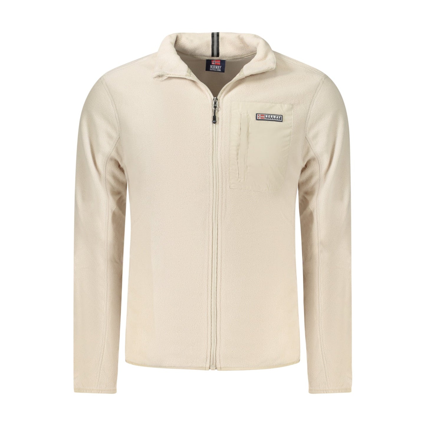 Heren Sweatshirt Noorwegen Zip Beige