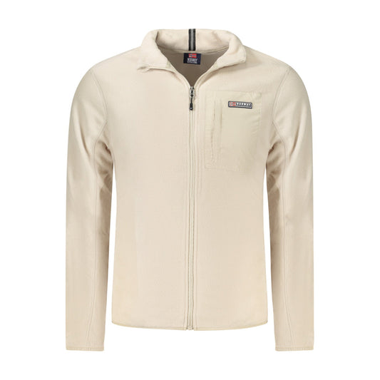 Heren Sweatshirt Noorwegen Zip Beige