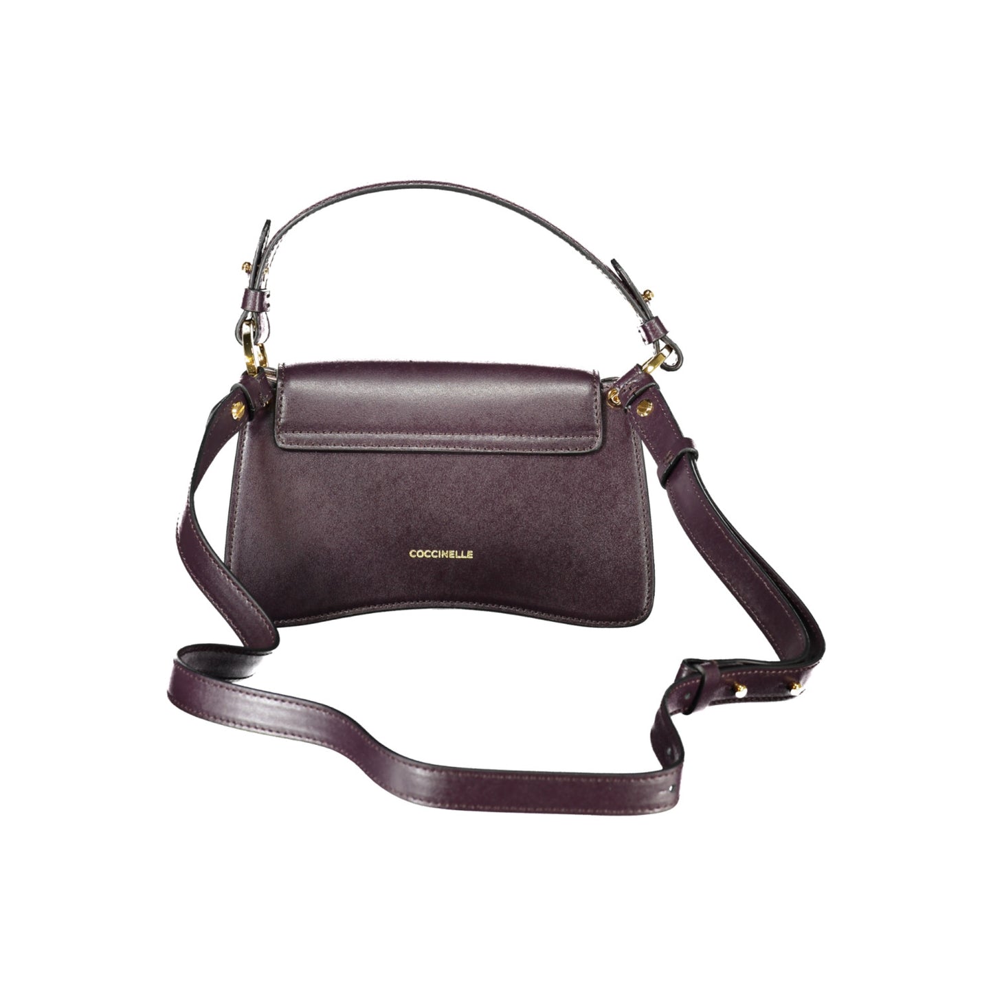 Coccinelle C-Me tas in zwart leer