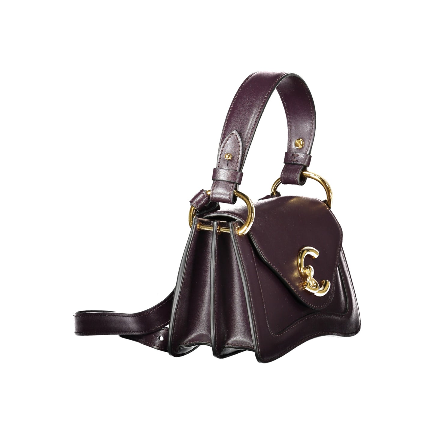 Coccinelle C-Me tas in zwart leer