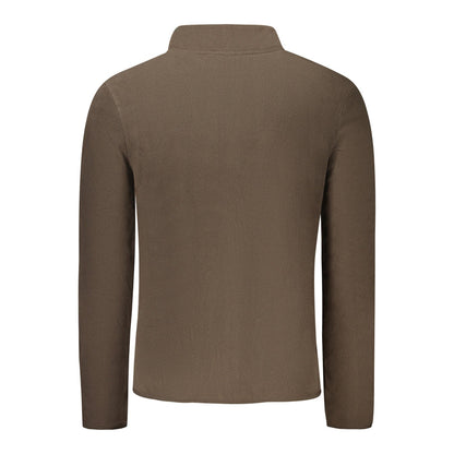 Heren Sweatshirt Noorwegen Zip Bruin