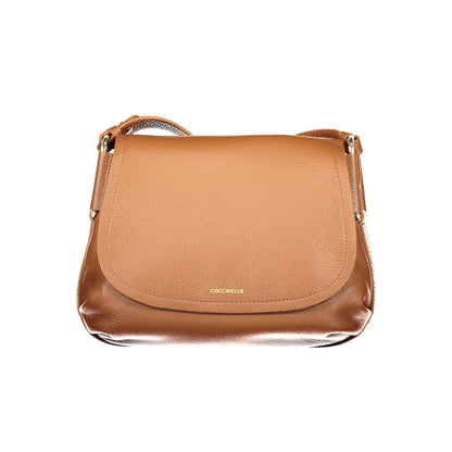 Coccinelle Rebekka tas in bruin leer