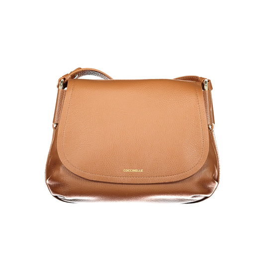 Coccinelle Rebekka tas in bruin leer