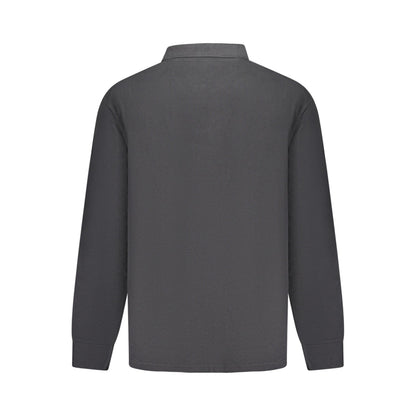 Heren North Sails Sweatshirt met lange mouwen, polo, zwart