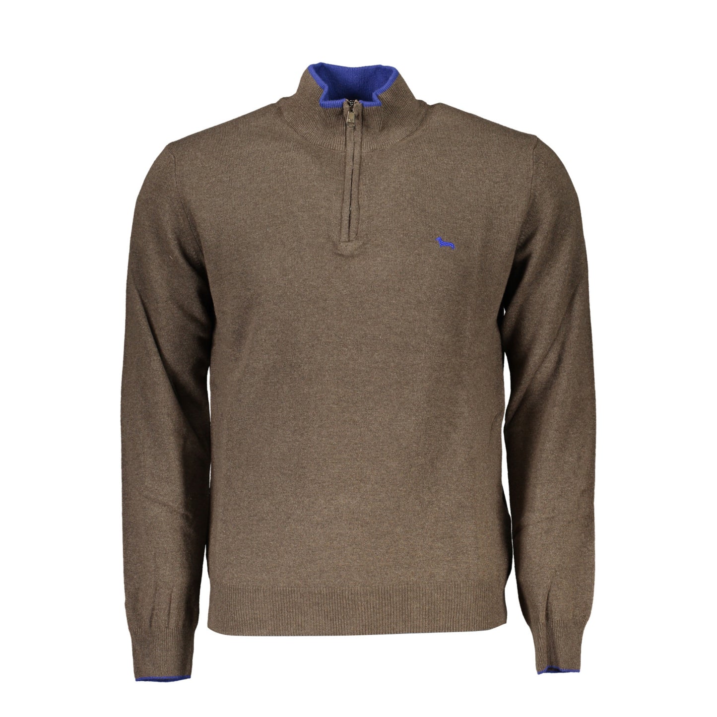 Heren Harmont &amp; Blaine sweatshirt met halve rits, bruin
