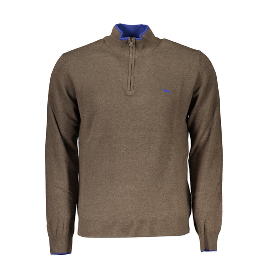 Heren Harmont &amp; Blaine sweatshirt met halve rits, bruin