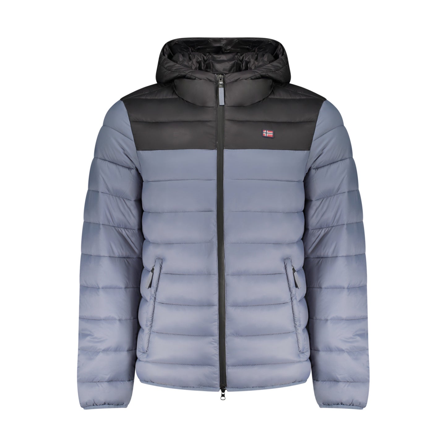 Heren Blauwe Noorse Pufferjas met Capuchon – Winterjas