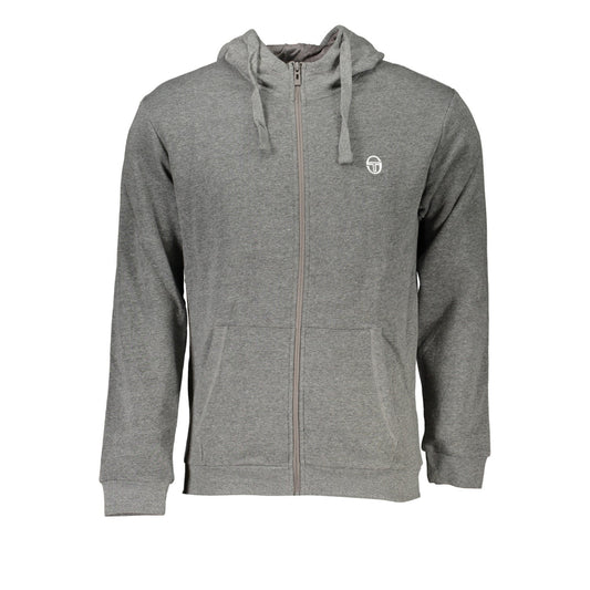 Herenhoodie met rits Sergio Tacchini grijs
