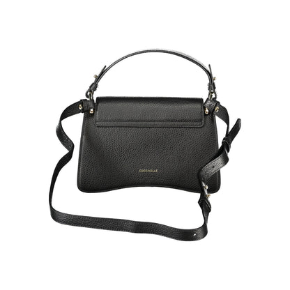 Coccinelle C-Me tas in zwart leer
