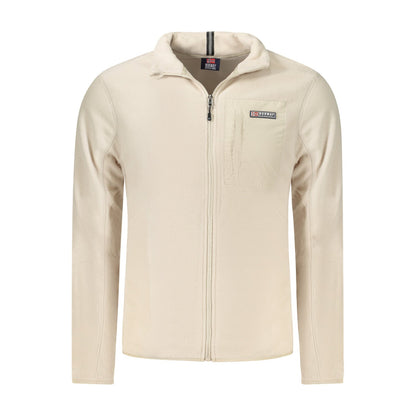 Heren Sweatshirt Noorwegen Zip Beige