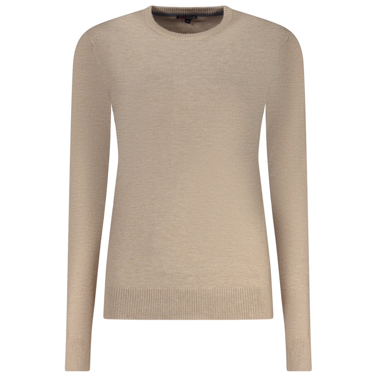 Dames Sweatshirt Lange Mouw Ronde Hals Noorwegen beige