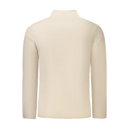 Heren Sweatshirt Noorwegen Zip Beige