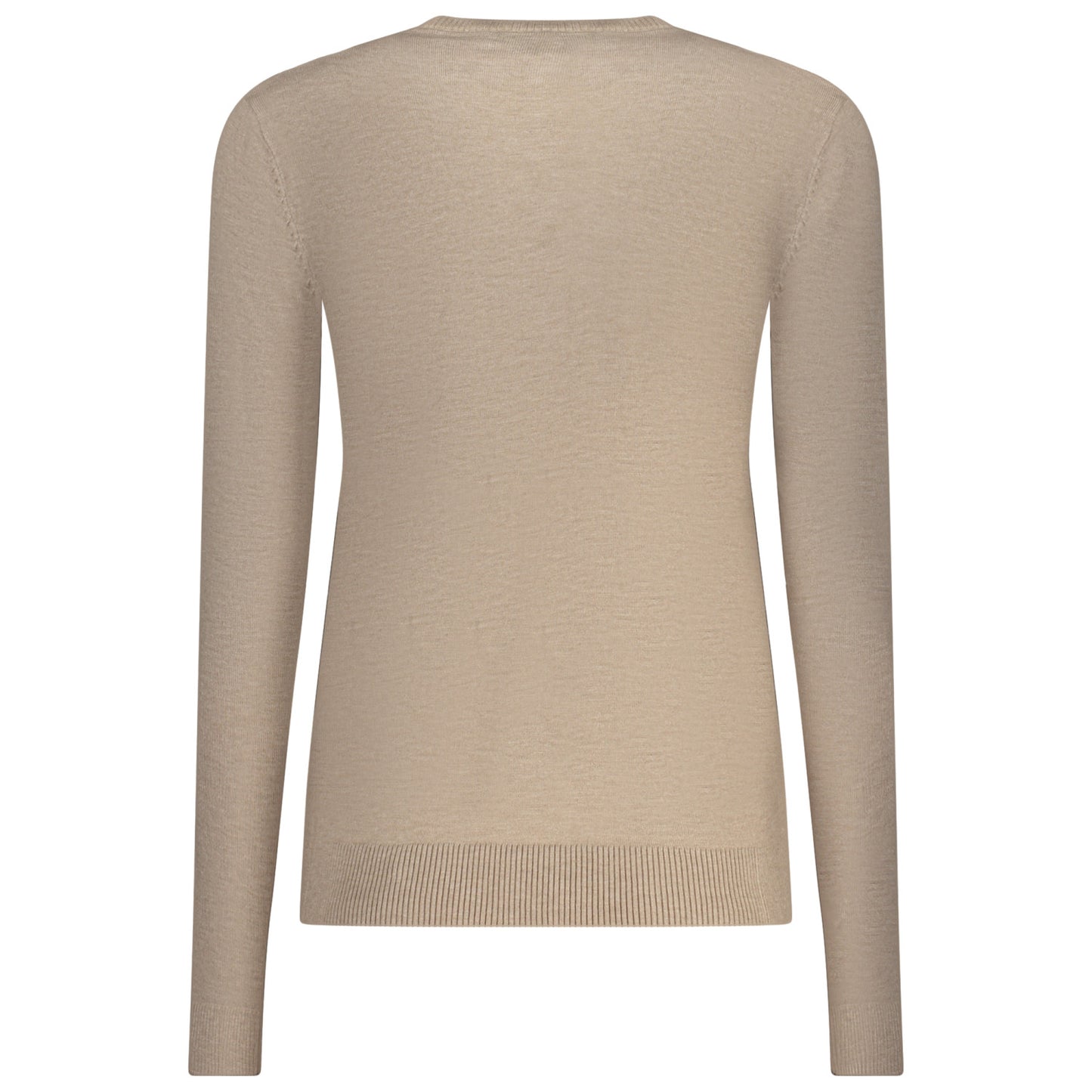 Dames Sweatshirt Lange Mouw Ronde Hals Noorwegen beige